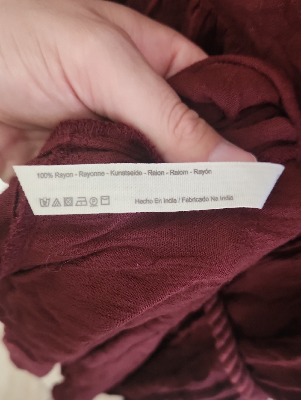 Free People Spanish Endless Summer Burgundy Romper Rope Tie Waist Small - Picture 6 of 6